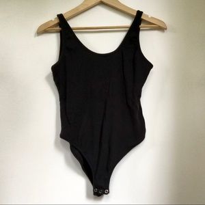 Free People Black Bodysuit